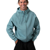 Mens' Cotton Care Kangaroo Pocket Zipper Hoodie